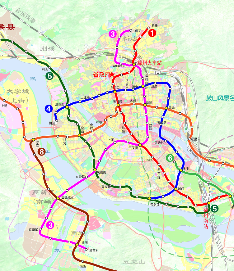 福州地铁3号线最新站点详解